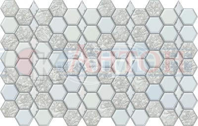 Панель ПВХ Соты "Оттепель" 966х645мм (0,6231кв.м.).