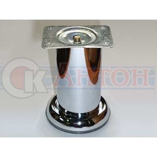 Опора мебельная H100 Ø50 круглая хром