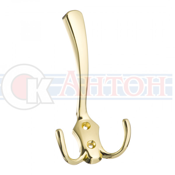 Крючок мебельный трехрожковый 04.15.01 Триумф золото