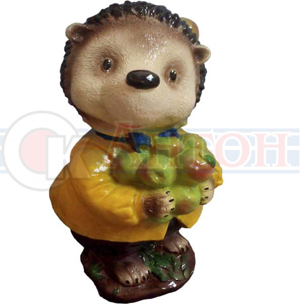 Еж-садовник 400мм фигура садовая.