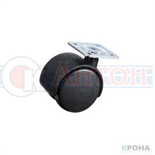 Опора колесная д 40мм с пятой (площадкой д/креп.)