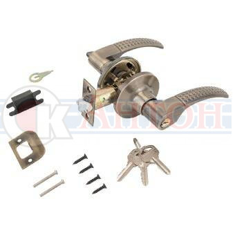 Ручка защелка 8510 ET АВ бронза ключ-фикс СТАНДАРТ