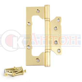 Петля накладная B2-G 125*75*2,5 универсальная золото Avers