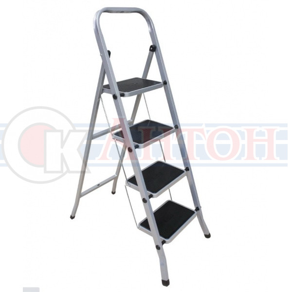 Лестница стремянка 4ст с резиновыми ступенями 1,39м КлассПлюс