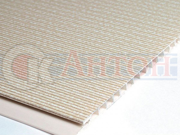 Панель пластик 2,7м*0,25  Лен бежевый ламинированная