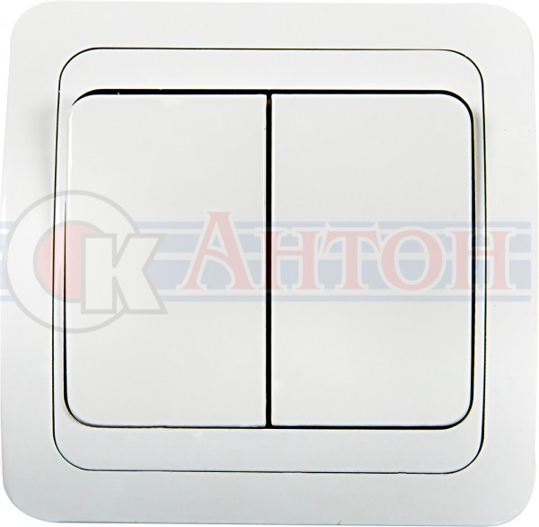 Выключатель СП 2кл КЛАССИКО белый