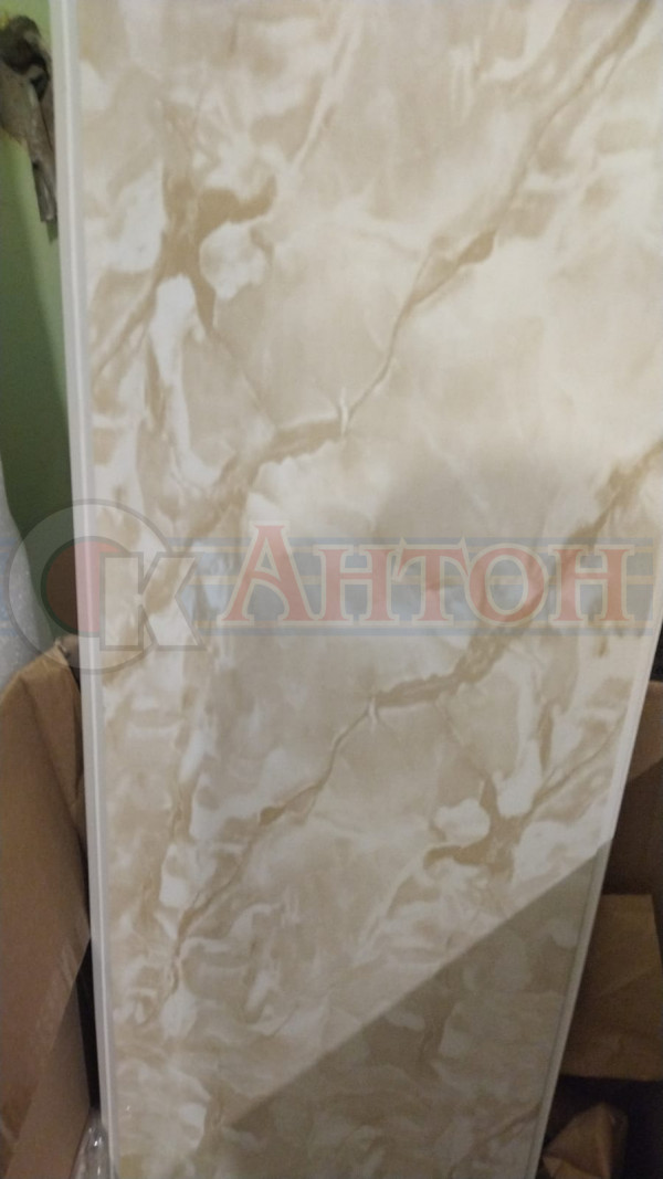 Панель пластик 3м*0,25м Мрамор бежевый.