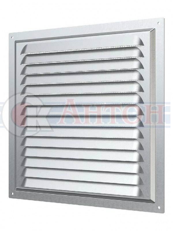Решетка вент. вытяж. 250х250 с сеткой оц. сталь 2525МЦ
