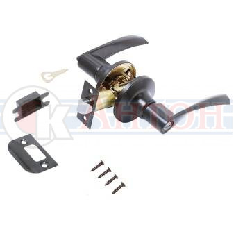 Ручка защелка 8901 BK BL черная фиксатор СТАНДАРТ