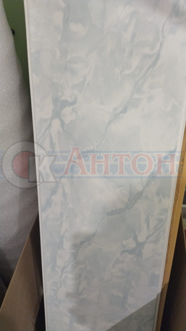 Панель пластик 3м*0,25м Мрамор лазурный.