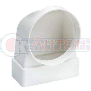 Колено соединительное плоского канала 90°  55*110 с круглым Ø100  511СК10КП