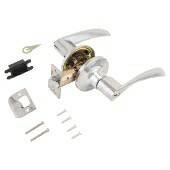 Ручка защелка 8901 BK СР хром фиксатор СТАНДАРТ