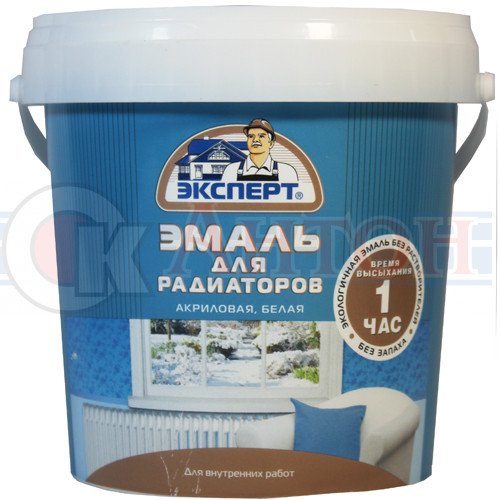 ЭКСПЕРТ эмаль д/радиаторов акрил. п/мат. 1кг.