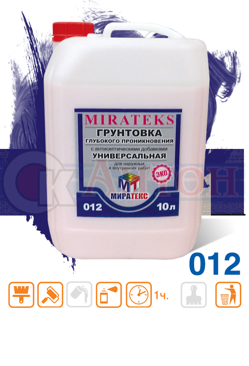 Миратекс ЭКО грунтовка глубокого проникновения 5кг  012