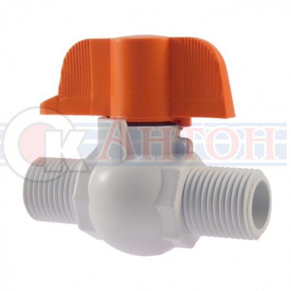Кран пластик нар/нар 1/2