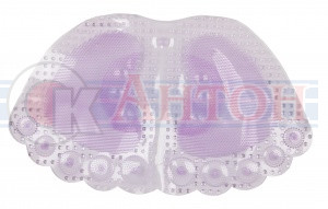 Коврик для ванны малиновый J-6036 ножки