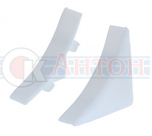 Заглушка к плинтусу для столешницы Белая Идеал