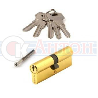 Мех-м цилиндровый 80 мм (40х40) ZC-80-G англ. ключ золото Avers