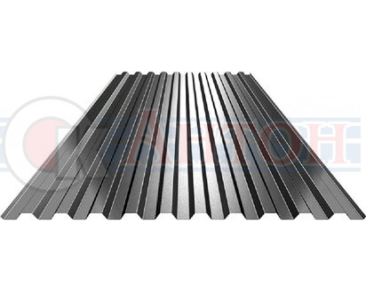 Лист металлопрофиль  ОЦ 2м*1,2м С8  0,4мм  оцинкованный