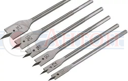 Набор перовых сверл по дереву  10-25мм (набор 6шт) 