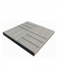 Плитка тротуарная Квадрат рифленый 500х500х50 мм серый (10м2 / пал вес 1100 кг)