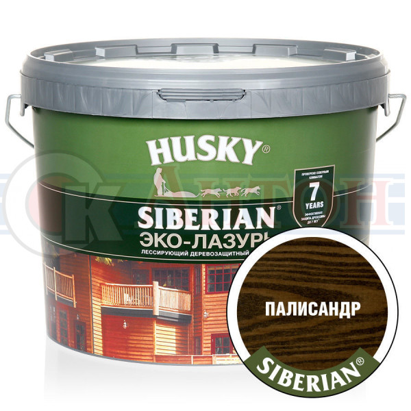 Антисептик Хаски Эко-лазурь палисандр 0,9л