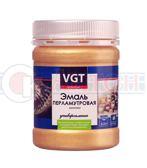 Делюкс эмаль ВДАК 1002 золото-перламутр DL 206 0.23кг