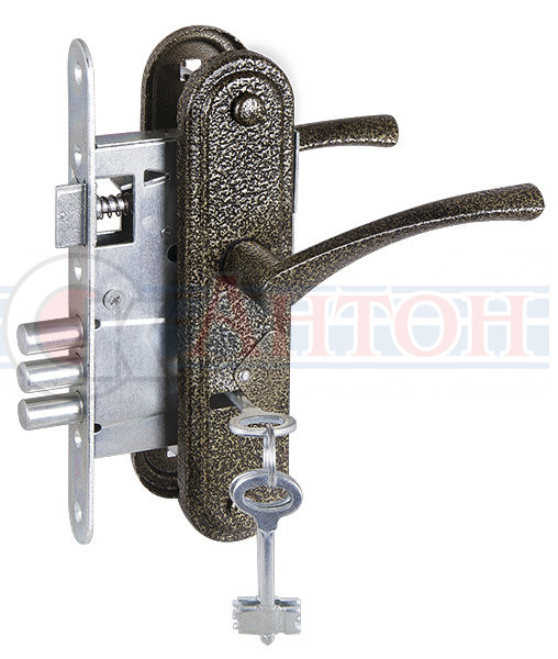 Замок врезной 3В9-4.2 бронза Зенит 2498