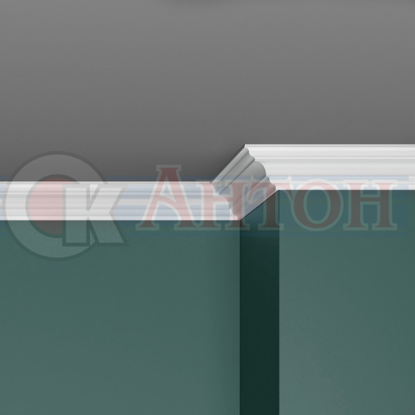 Плинтус потол  Прайм Декор K-50 45/45 (85) 2,0м.