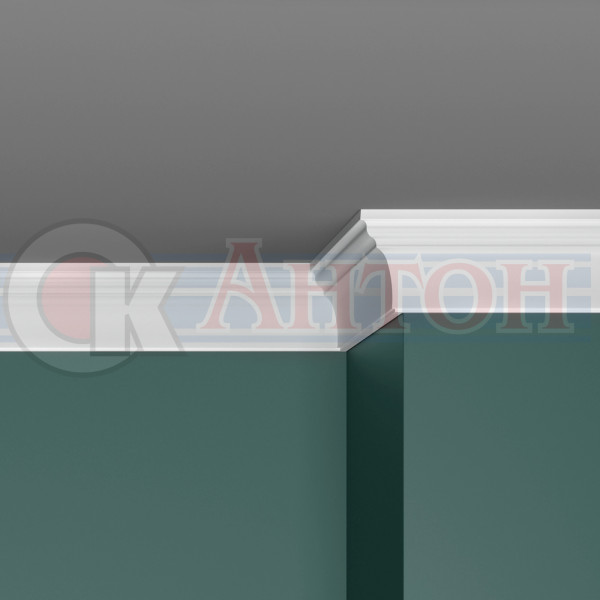 Плинтус потол  Прайм Декор R-55 25/50 (125) 2,0м.